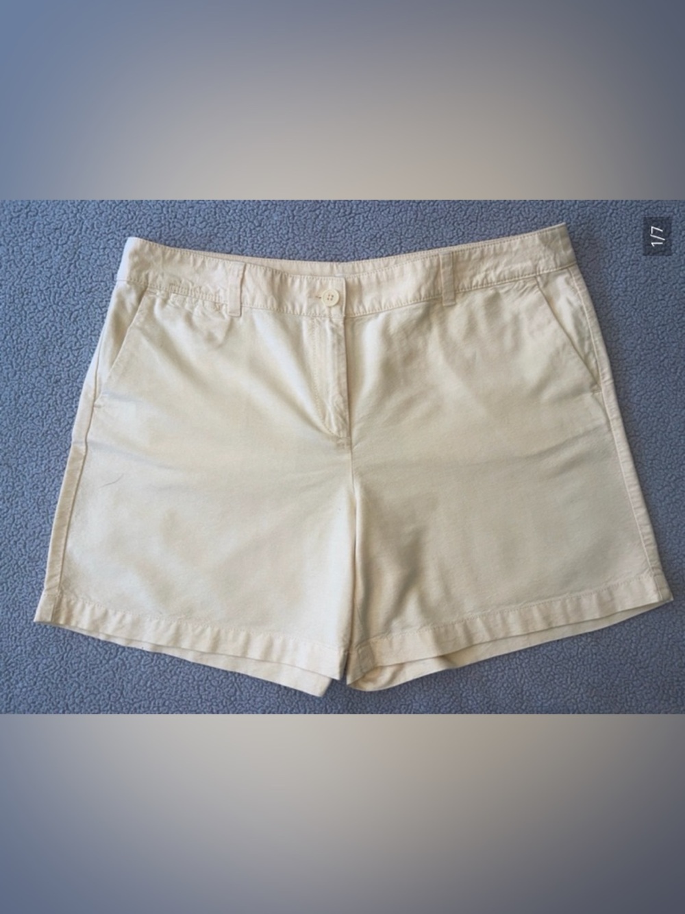 LOFT Pale Yellow Shorts Size 12
